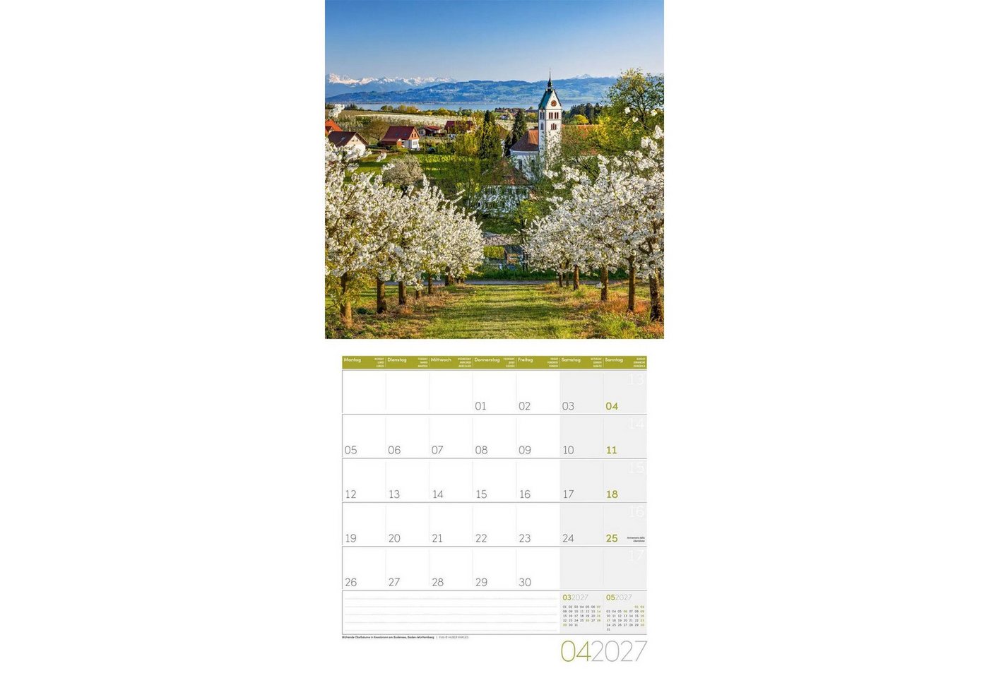 Ackermann Wandkalender Deutschland Kalender 2027 - 30x30 - Art12 Bild 3