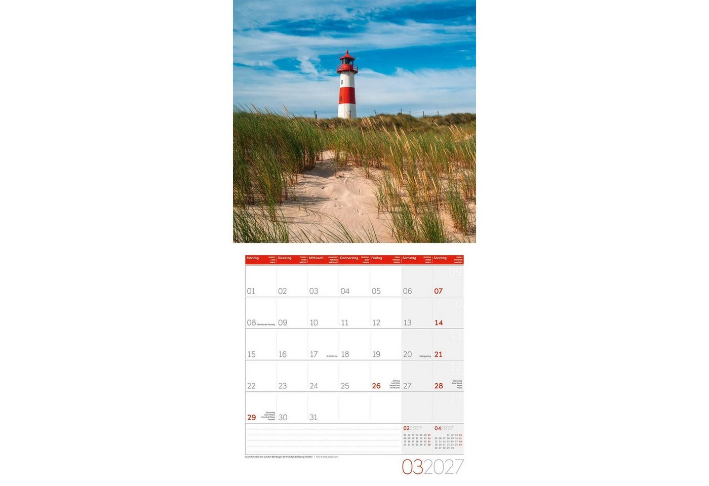 Ackermann Wandkalender Deutschland Kalender 2027 - 30x30 - Art12 Bild 4