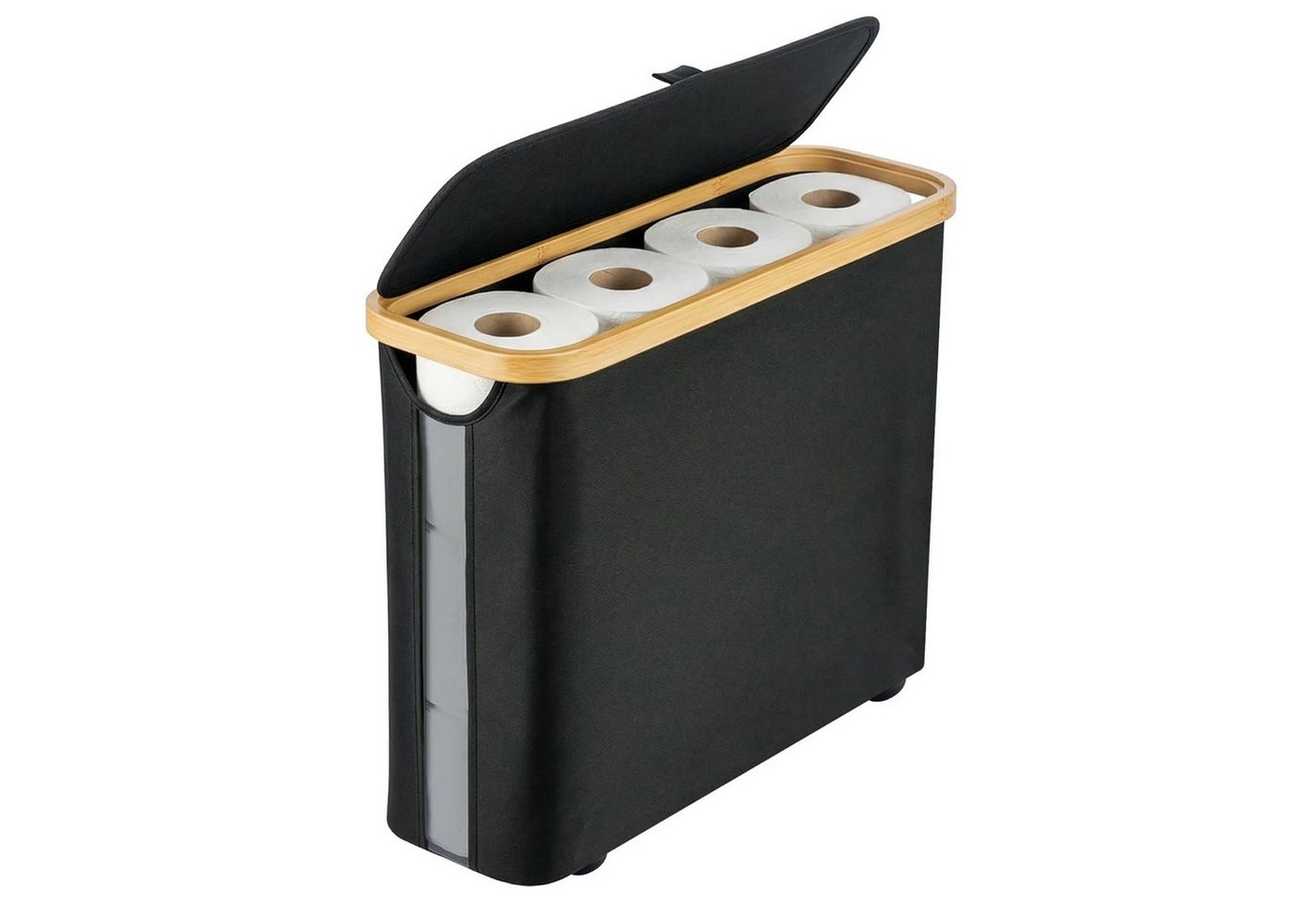 Youyijia Toilettenpapierhalter 28L Toilettenpapier Aufbewahrung Korb mit Deckel für 9-12 Rollen Bild 2