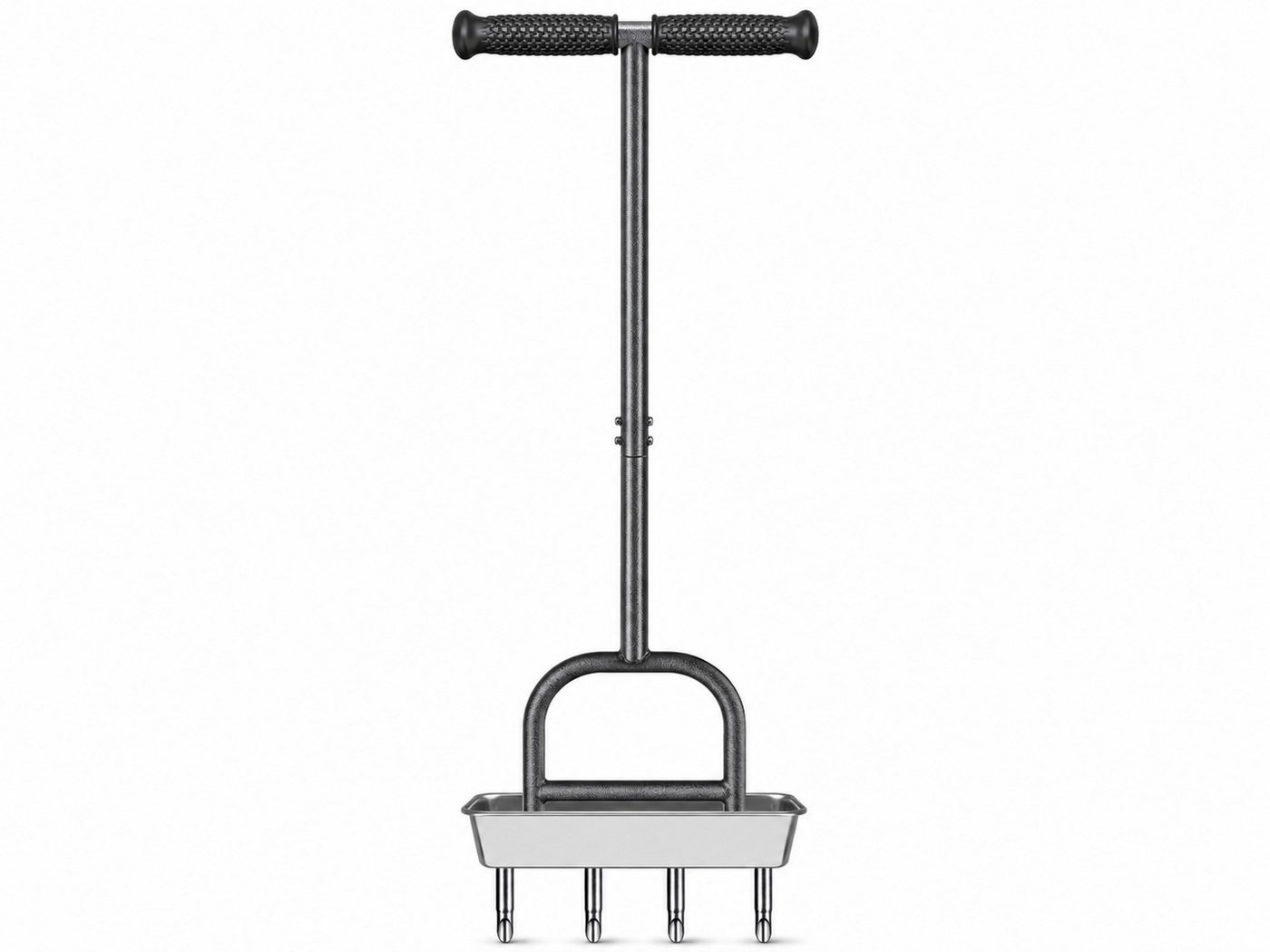 BeneLabel Rasenlüfter Manuell Aerifizierer mit Auffangschale, für Garten‑Rasenpflege, 28,6 cm Arbeitsbreite, (1-tlg), Rasenspecht mit 4 hohlen Zinken & Reinigungswerkzeug Bild 2
