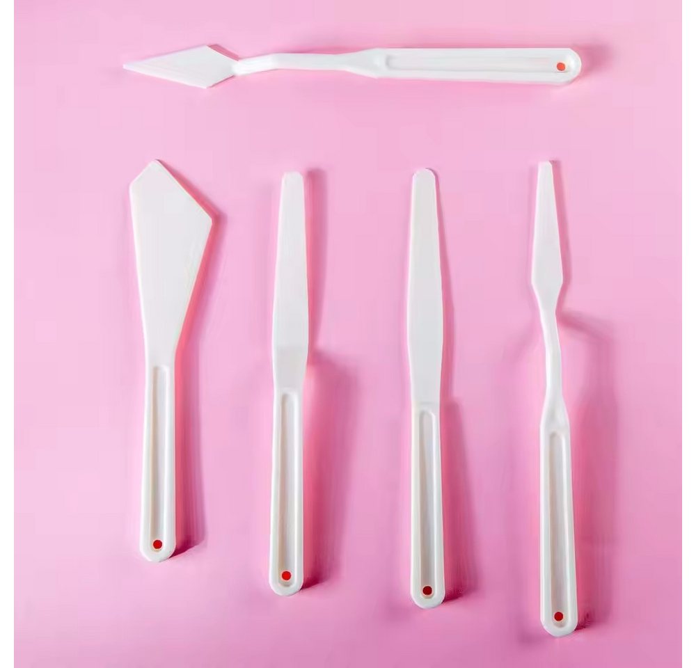 Mont Marte Malerspachtel Set – 5 Malmesser aus stabilem Kunststoff (Set, 5-St) Verschiedene Formen für Struktur, Acryl-, Öl- & Gouachemalerei Bild 5