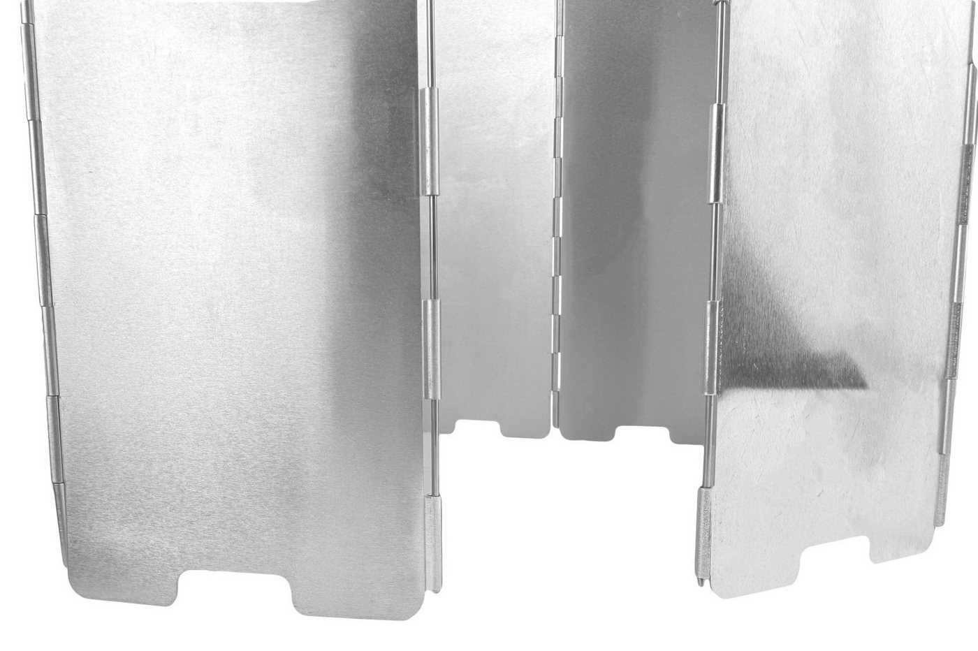GARDINGER Grill-Windschutz Windschutz klappbar aus Aluminium für Grill Kocher 82x24 cm 10-teilig Bild 3