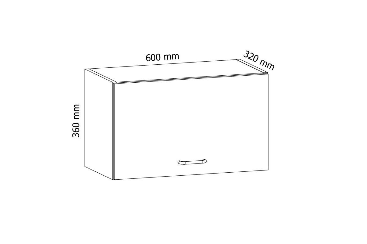 ROYAL24_MARKT Hängeschrank - Erweiterter Stauraum mit elegantem, offenem Design (Hängeschrank, 1-St., Velmora G60KN) Beste Güte - Innovativ - Modern. Bild 2