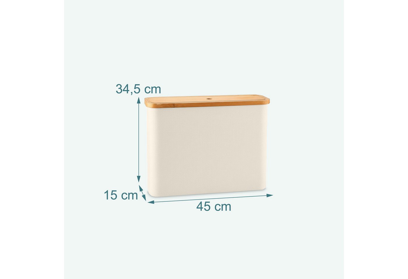 relaxdays Toiletten-Ersatzrollenhalter Toilettenpapier Aufbewahrung 12 Rollen (1-St), Beige
