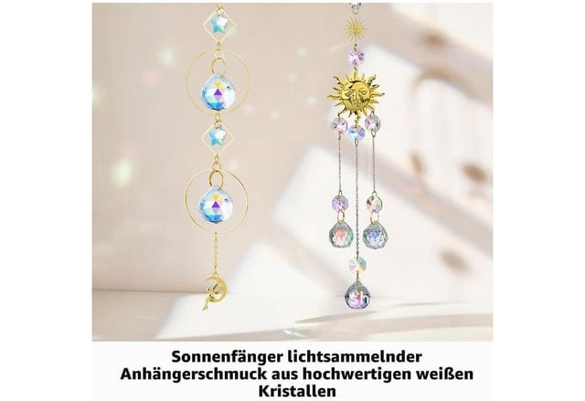 LuxusKollektion Fensterdekoration Windspiel mit Kristall Prisma