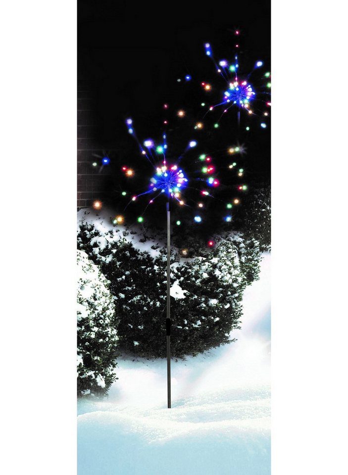 Luna24 simply great ideas... Gartenstecker LED Gartenstecker Feuerwerk bunt, 2er-Set 17749 LED Gartenstecker Feuerwerk bunt Bild 3