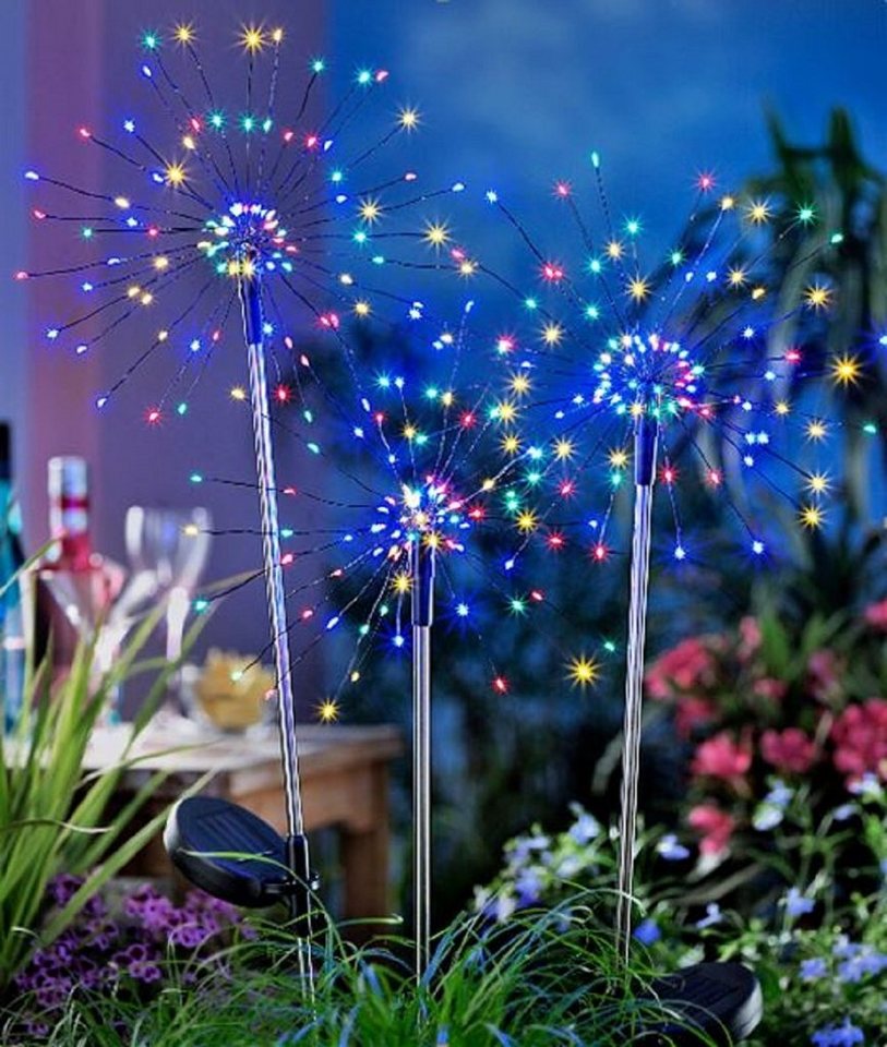 Luna24 simply great ideas... Gartenstecker LED Gartenstecker Feuerwerk bunt, 2er-Set 17749 LED Gartenstecker Feuerwerk bunt Bild 4