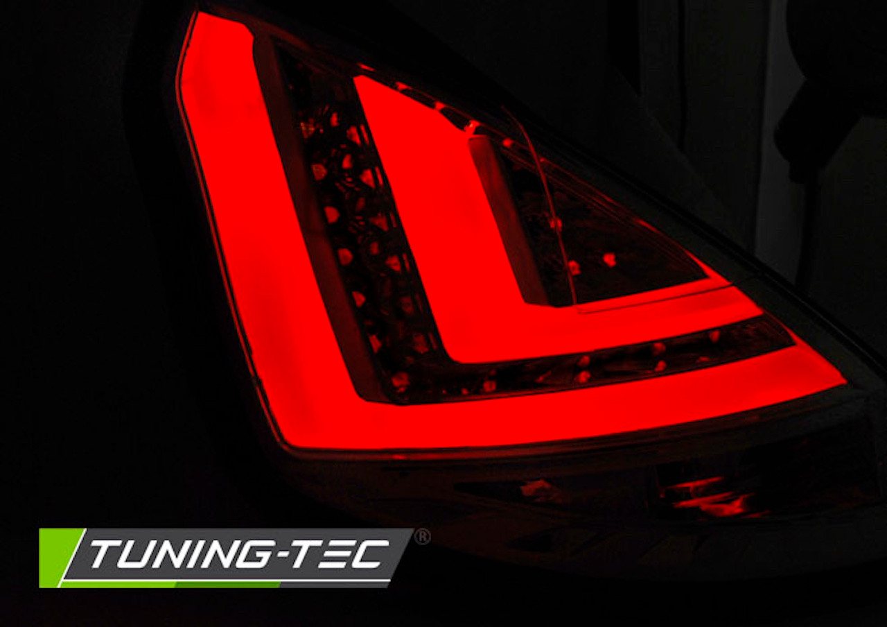 LLCTOOLS KFZ-Ersatzleuchte LED Rückleuchten Passend für Ford Fiesta Mk7 13–16 Smoke
