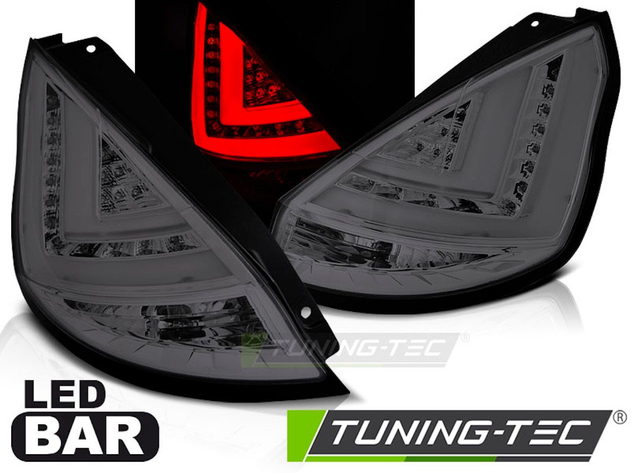 LLCTOOLS KFZ-Ersatzleuchte LED Rückleuchten Passend für Ford Fiesta Mk7 13–16 Smoke Bild 4
