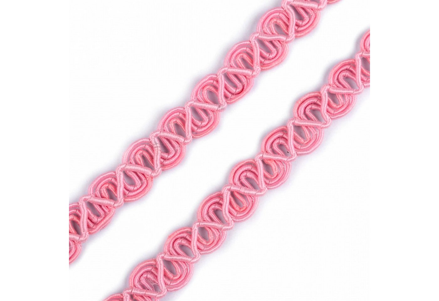 maDDma Bastelband Zierborte 4m x 8mm Borte Trachtenborte Posamentenborte Deko Trachten, rosa Bild 2