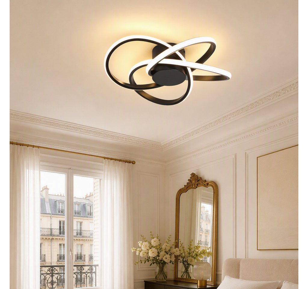 BlingBin LED Deckenleuchte Deckenlampe 37W Moderne 3000K Warmweiß Decken-Lampe, Warmweiß, LED fest integriert, Wohnzimmer Schlafzimmer Arbeitszimmer Esszimmer Dekoration Lampen