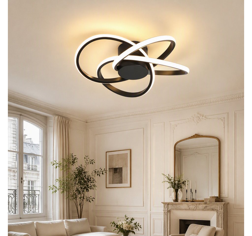 BlingBin LED Deckenleuchte Deckenlampe 37W Moderne 3000K Warmweiß Decken-Lampe, Warmweiß, LED fest integriert, Wohnzimmer Schlafzimmer Arbeitszimmer Esszimmer Dekoration Lampen Bild 4
