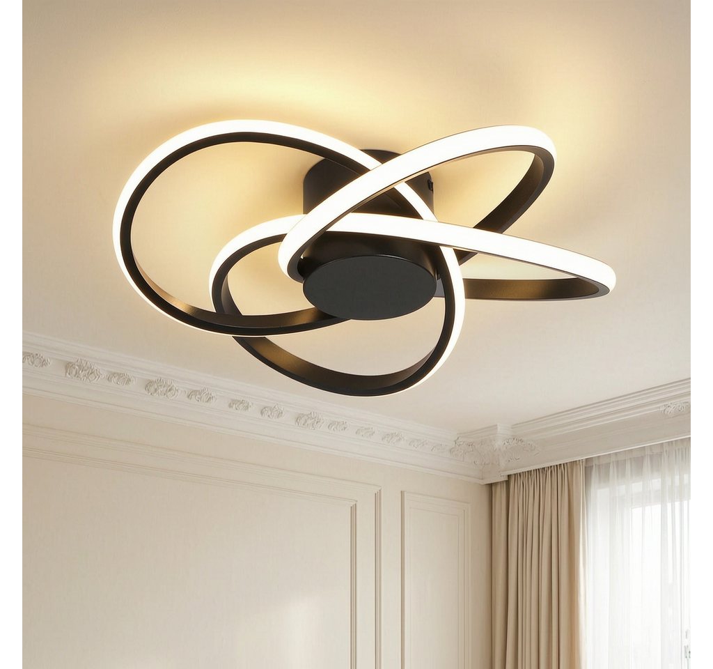 BlingBin LED Deckenleuchte Deckenlampe 37W Moderne 3000K Warmweiß Decken-Lampe, Warmweiß, LED fest integriert, Wohnzimmer Schlafzimmer Arbeitszimmer Esszimmer Dekoration Lampen Bild 5