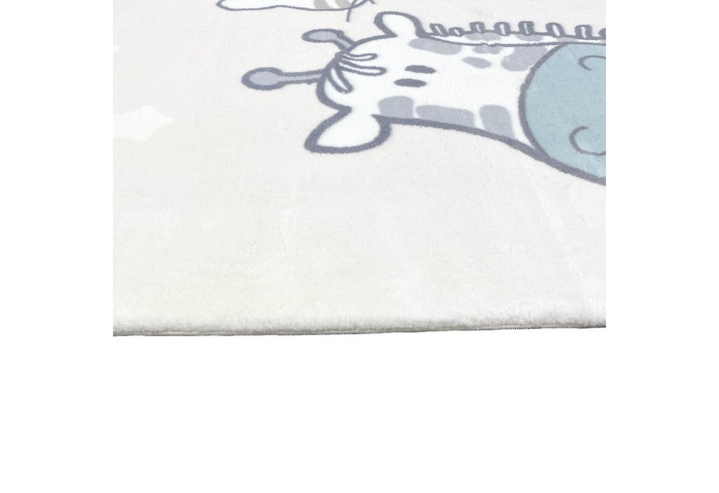 TeppichHome24 Teppich Weicher Kinderzimmer Teppich mit Tier muster in creme, rechteckig, Höhe: 18 mm Bild 3