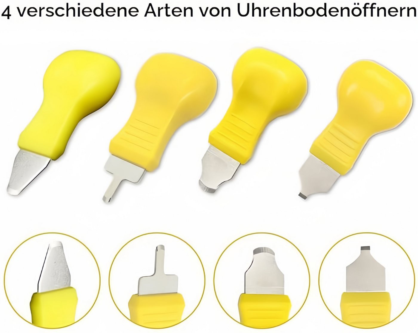 FOUORTUNATE-BEE Reparatur-Set 6-teiliges Uhrmacher-Werkzeugset für Uhrenreparaturen, 6-St., Uhrengehäuse-Öffner Set für verschiedene Uhrentypen Bild 2