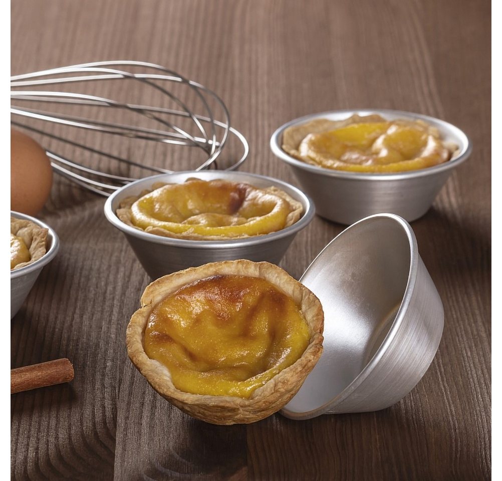 Schneider GmbH Backform für Tartelettes Petits Fours Eierkuchen Pudding Weißblech °40mm, (12-tlg) Bild 2