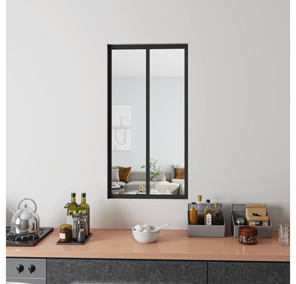 duschspa Trennwandplatten 630x1080x4mm ESG Glaswand Trennwand Fenster schwarzes Aluminium, (Set)