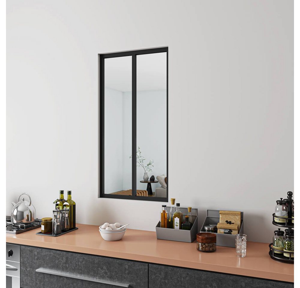 duschspa Trennwandplatten 630x1080x4mm ESG Glaswand Trennwand Fenster schwarzes Aluminium, (Set) Bild 2