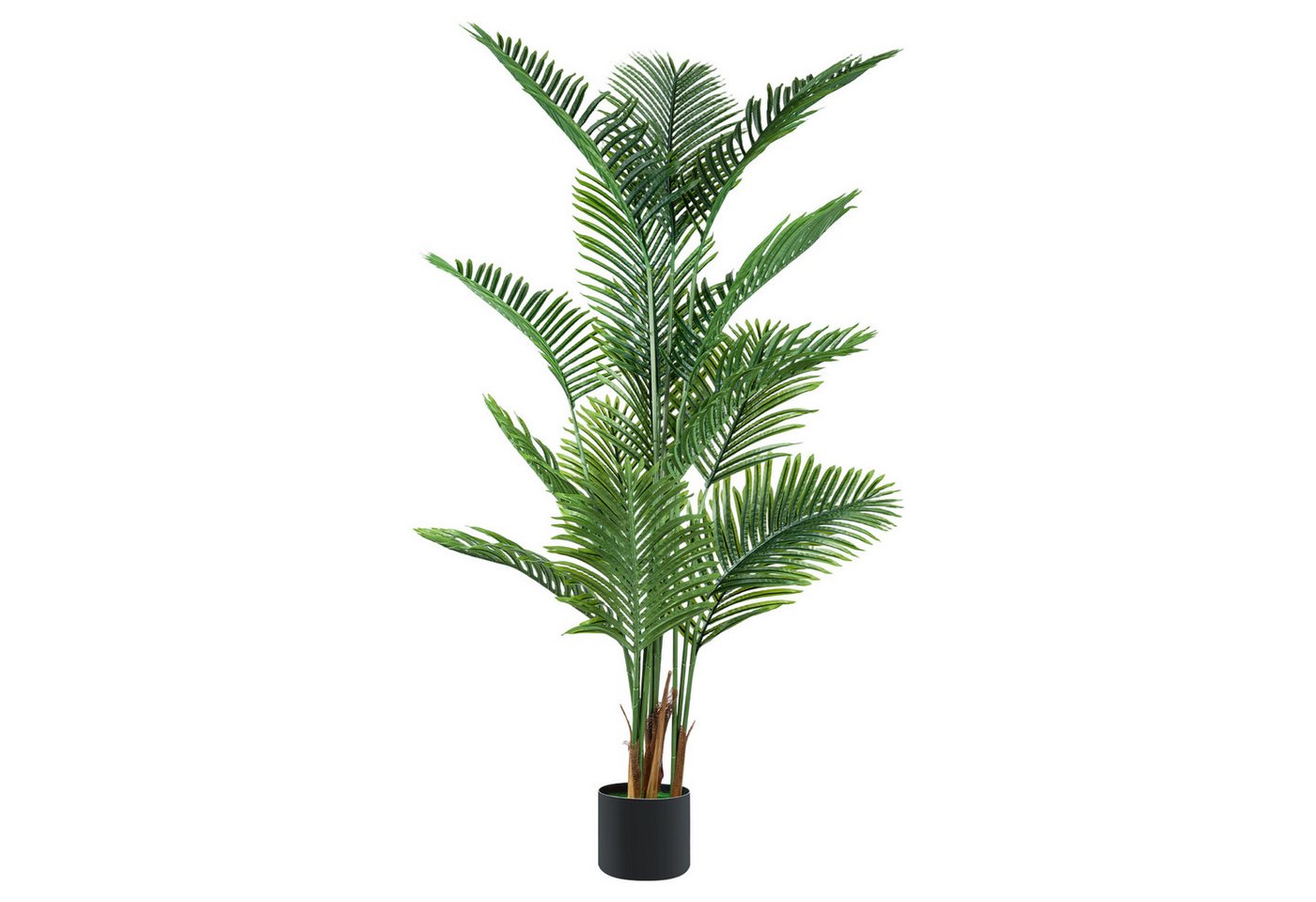 Künstliche Zimmerpflanze Künstlicher Bambusbaum, 180 cm hoch, mit geflochtenem Pflanzkorb, Youyijia