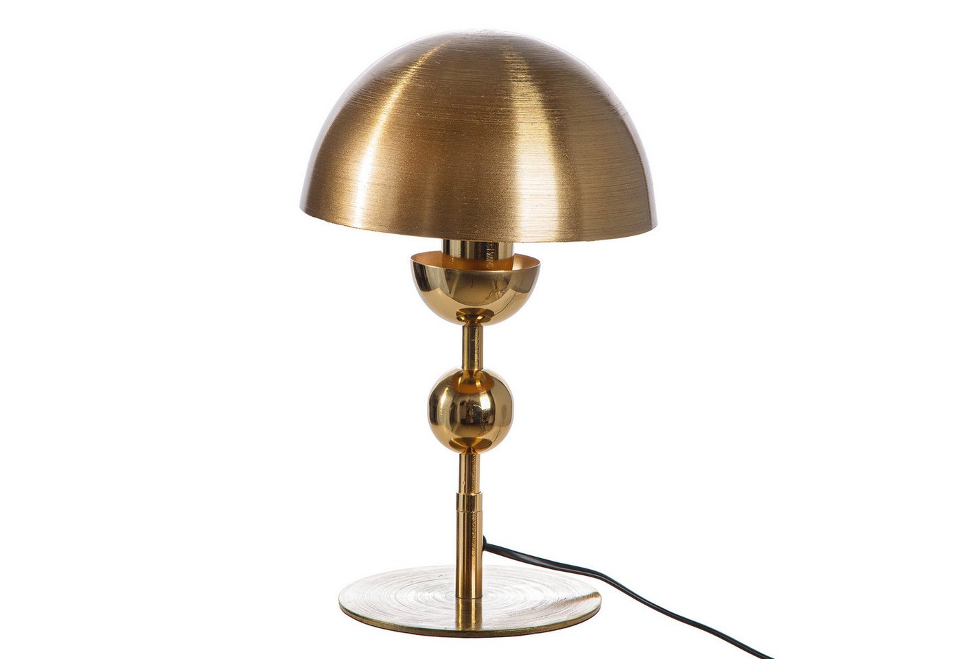 GILDE Tischleuchte METALLIQUE Leuchte - goldfarben - Eisen - Höhe 34cm x Ø 20,5cm - Lampe, Tischlampe - Schreibtischlampe - Nachttischlampe Bild 2