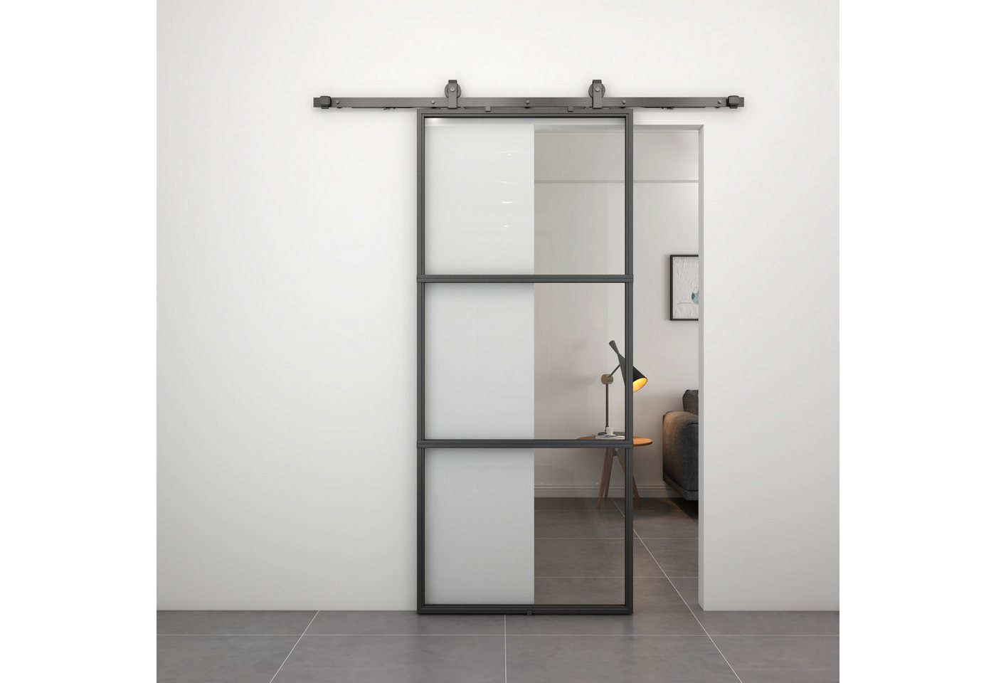 hibitaro Glasschiebetür HS-Loft Glas Bild 2