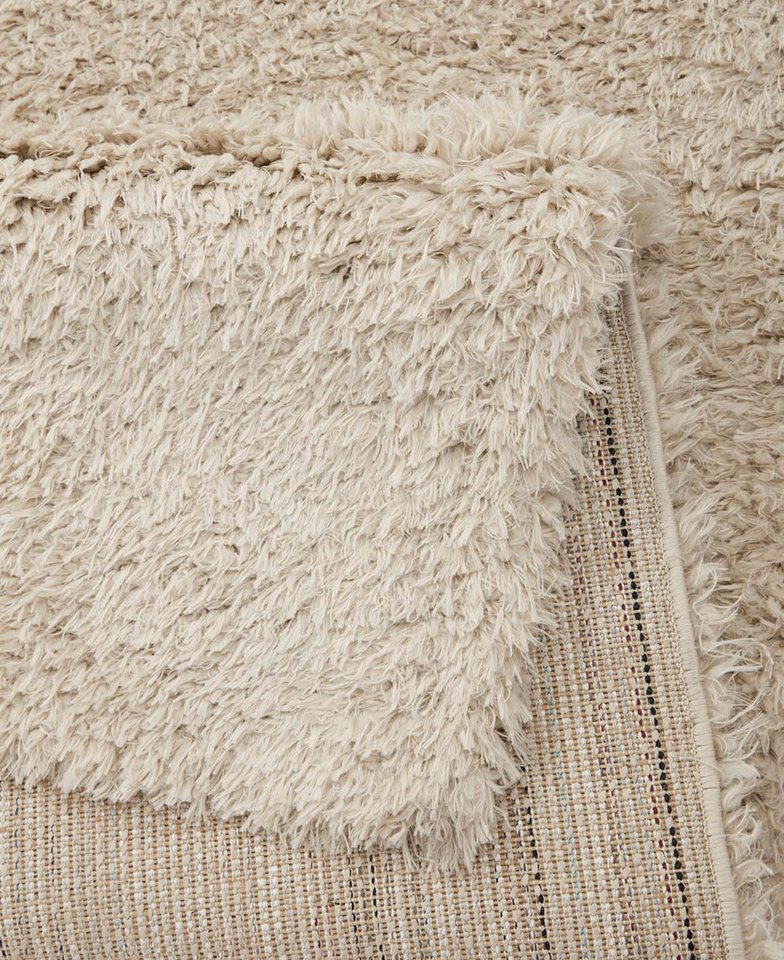 TaraCarpet Langflor-Teppich TaraCarpet Flokati Premium Langflorteppich Shaggy, rechteckig, Höhe: 52 mm, Flokati Hochflor Langflor weich beige Wohnzimmer Schlafzimmer 60x120 Bild 5