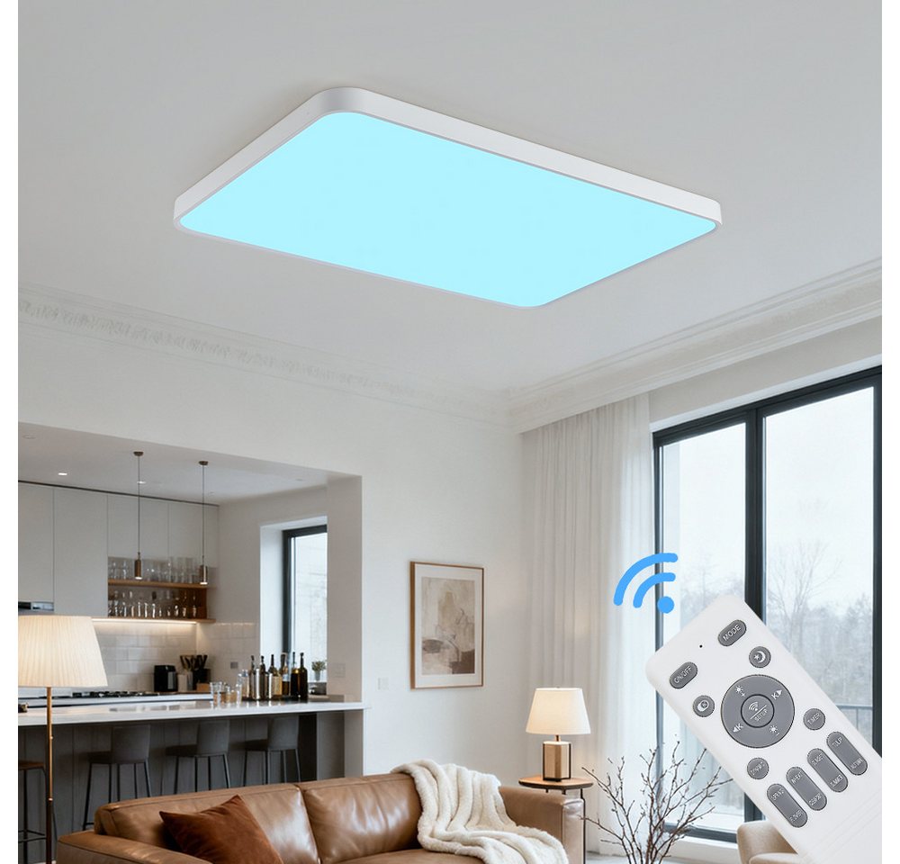 Eurohandisplay LED Deckenleuchte LED Deckenleuchte 698 RGBIC dynamische Himmel- & Naturlichteffekte, LED fest integriert, RGBIC, Neutralweiß, Kaltweiß, Warmweiß, RGBIC Farben Bild 2