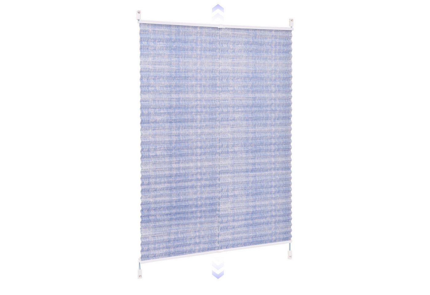 Sekey Plissee Plissee ohne Bohren Lichtschutz Rollo Klemmfix für Fenster & Tür, blickdicht, verspannt, Klemmfix, Faltrollo, Easyfix, Sonnenschutzrollo, Jalousie Bild 3