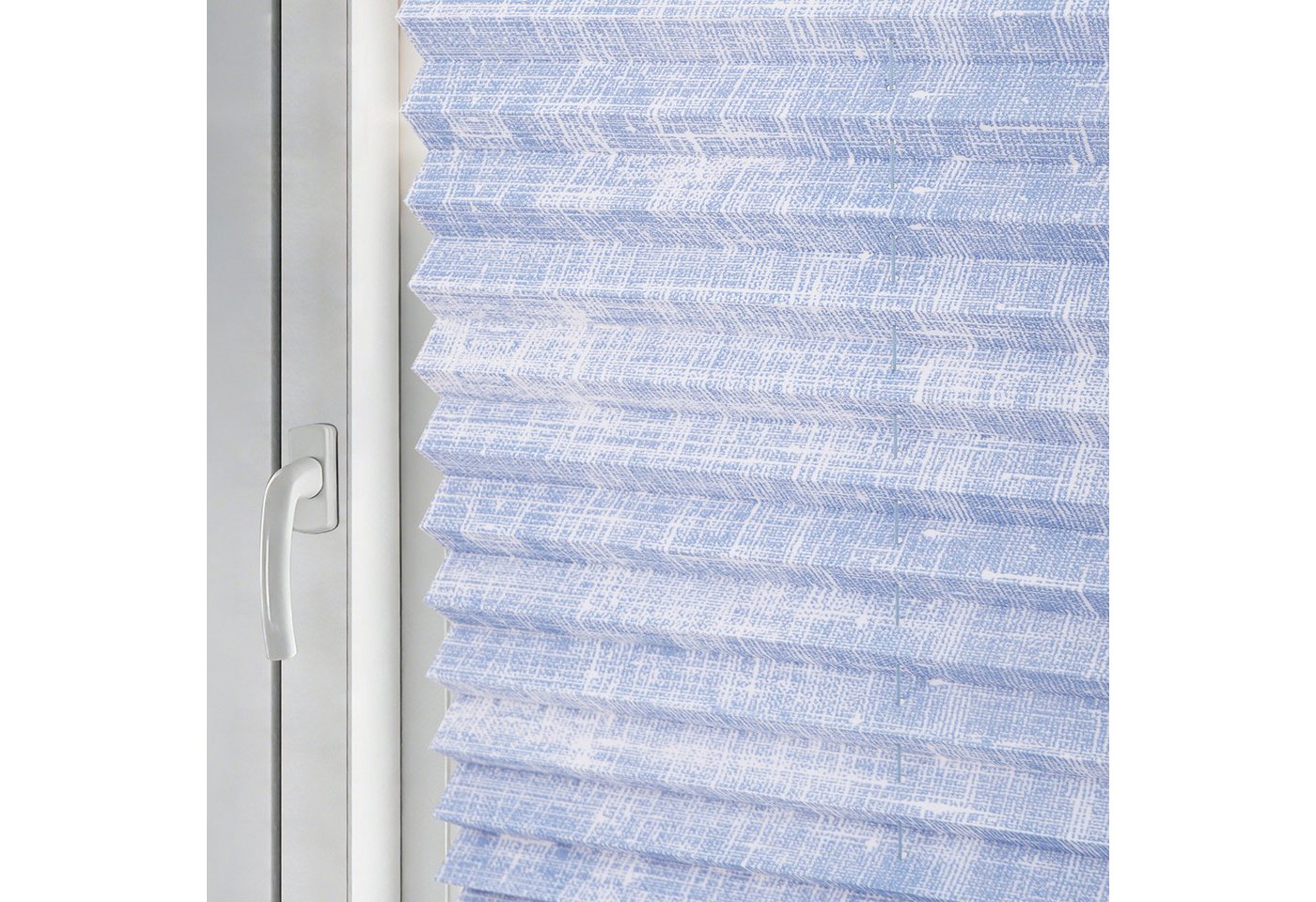 Sekey Plissee Plissee ohne Bohren Lichtschutz Rollo Klemmfix für Fenster & Tür, blickdicht, verspannt, Klemmfix, Faltrollo, Easyfix, Sonnenschutzrollo, Jalousie Bild 5