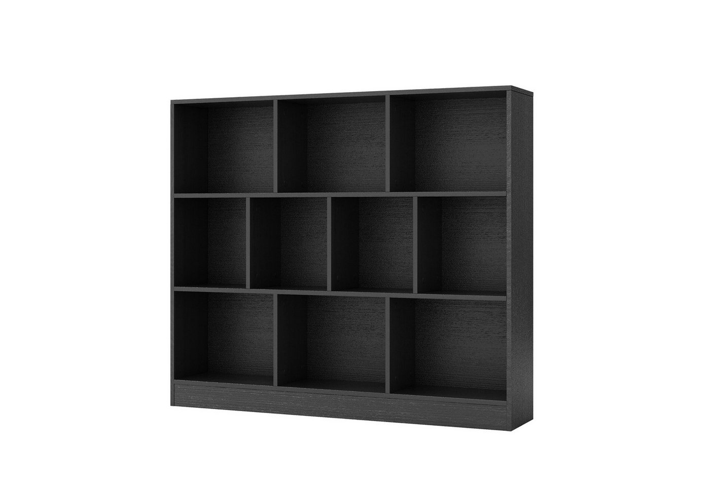 KOMFOTTEU Bücherregal, mit 10 Fächern, 3 Ebenen Würfelregal freistehend