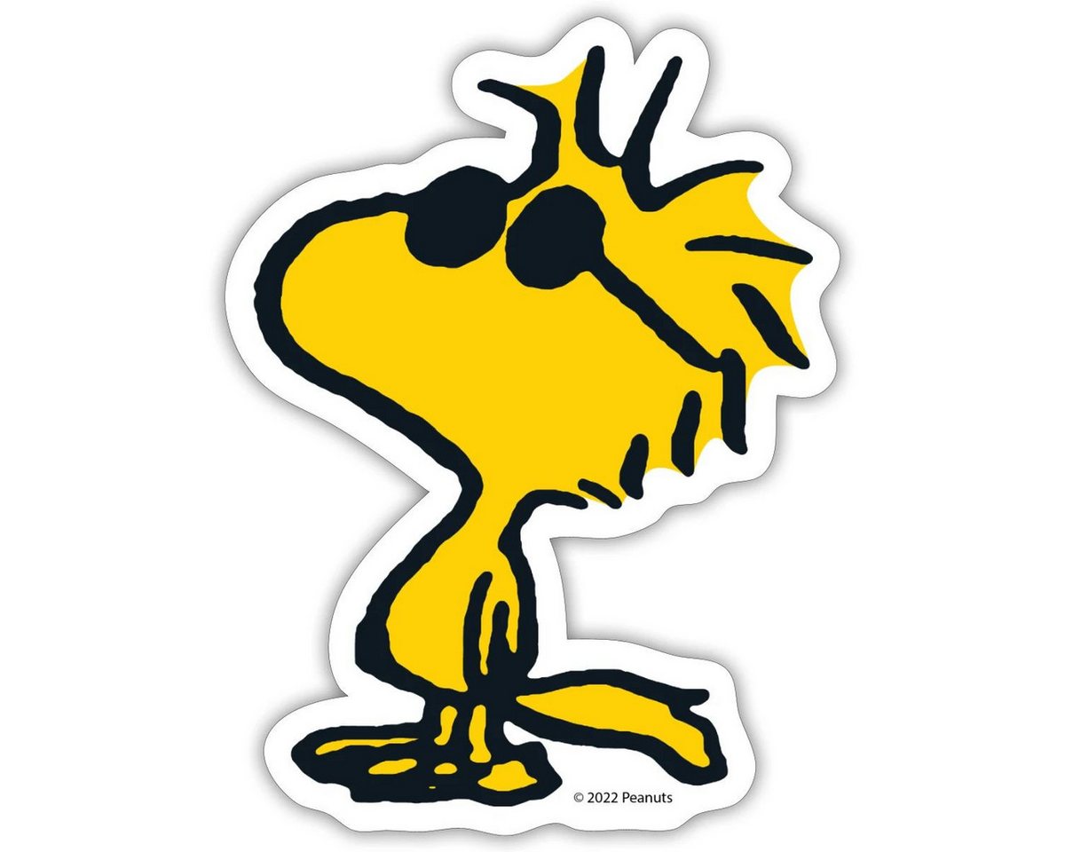 Spreadshirt Aufkleber Peanuts Woodstock Sonnenbrille Cool Sticker Aufkleber Bild 3