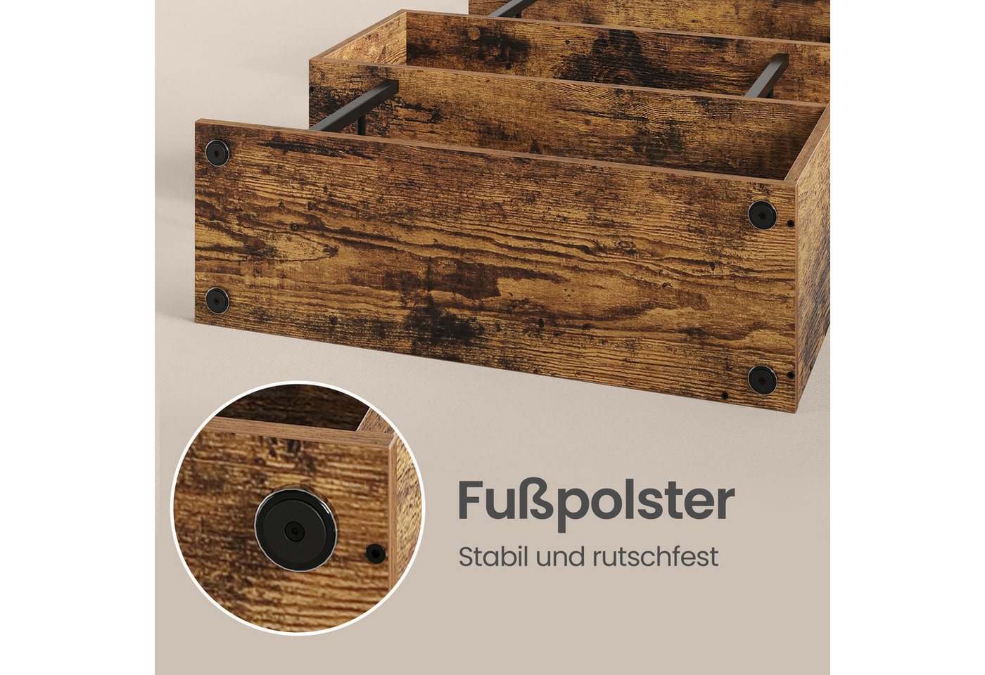 VASAGLE Bücherregal Standregal mit 7 Ebenen, S-Form Raumteiler, für Wohnzimmer, Büro, Freistehendes Regal, 60 x 24 x 190,5 cm Bild 3