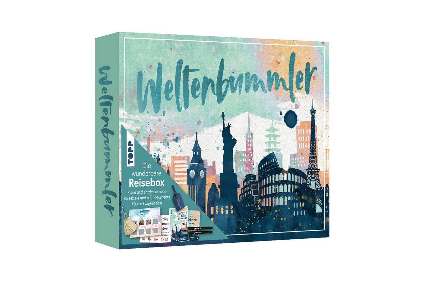 frechverlag Reisetagebuch Wunderbare Reisebox Weltenbummler