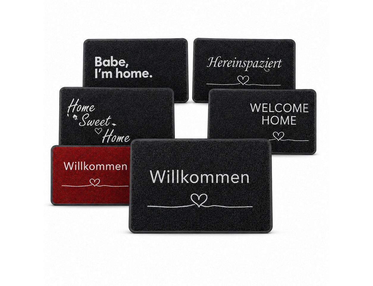 Majo Lifestyle und Home Fußmatte Welcome Collection 40 × 60 cm, Rutschhemmend, bis 30 °C waschbar, für innen und außen Bild 5