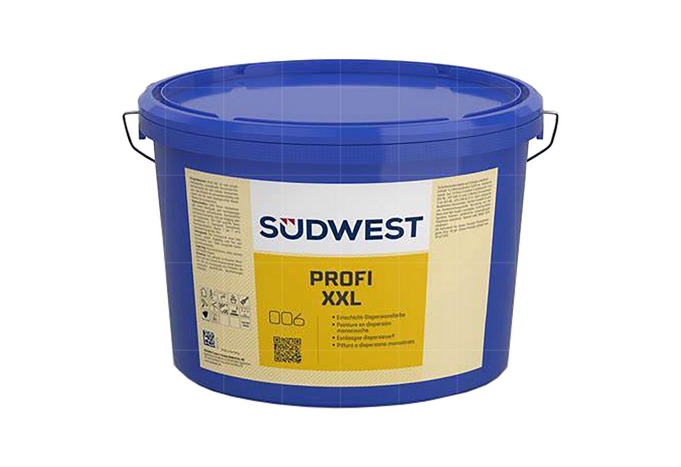 SÜDWEST Lacke + Farben Wandfarbe PROFI XXL - 12.5 LTR (9110 WEISS) Bild 3