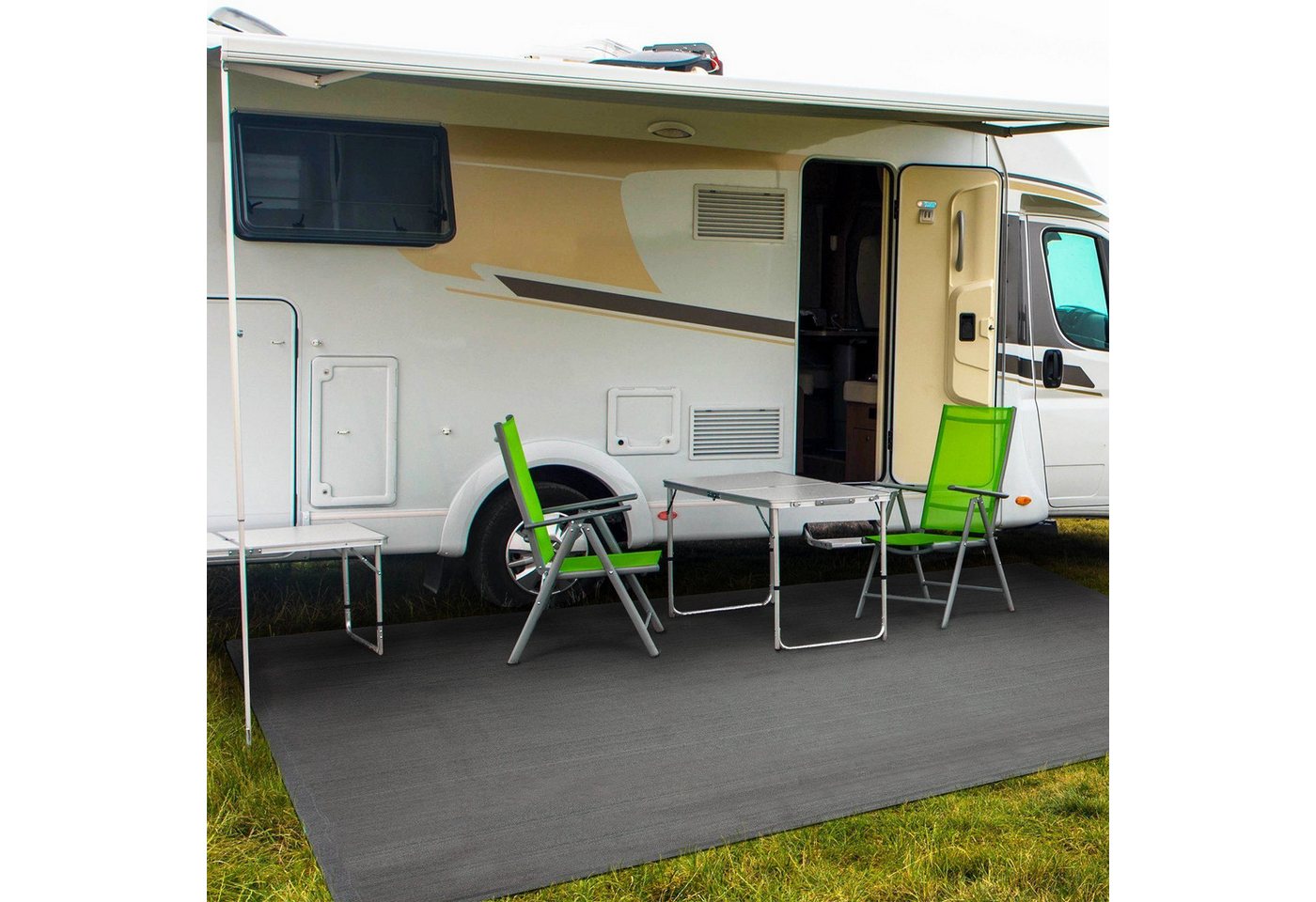 Floordirekt Teppich Camping Vorzeltteppich, 4 Größen erhältlich, Campingteppich, Inklusive Befestigung Bild 2