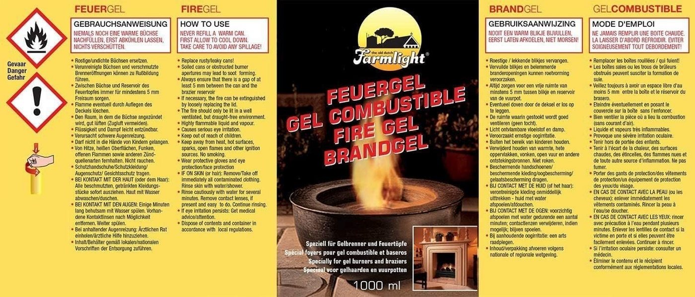 HEKERS Brennpaste Brenngel Starter-Set (3-7 teilig), 1 l Bild 3