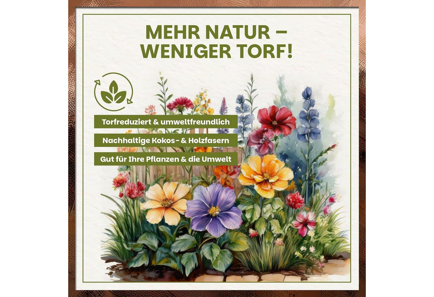 GREEN HOME LOVE NATURE Blumenerde Blumenerde, Pflanzerde für Zimmerpflanzen, Balkon & Garten 18 L, 36 L, 72 L, Langzeitdünger, Perlite, Kokosfasern, pH 5,8, gute Drainage Bild 3
