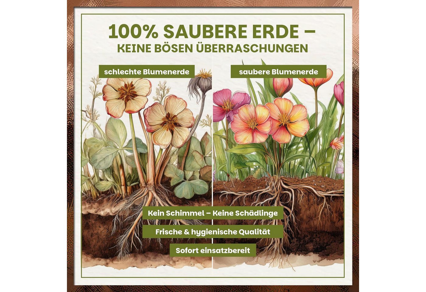 GREEN HOME LOVE NATURE Blumenerde Blumenerde, Pflanzerde für Zimmerpflanzen, Balkon & Garten 18 L, 36 L, 72 L, Langzeitdünger, Perlite, Kokosfasern, pH 5,8, gute Drainage Bild 5