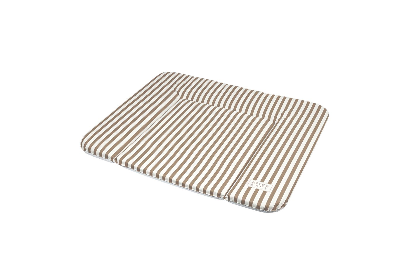 Meyco Baby Wickelauflage Fat Stripe Taupe (1-tlg), 72x85cm