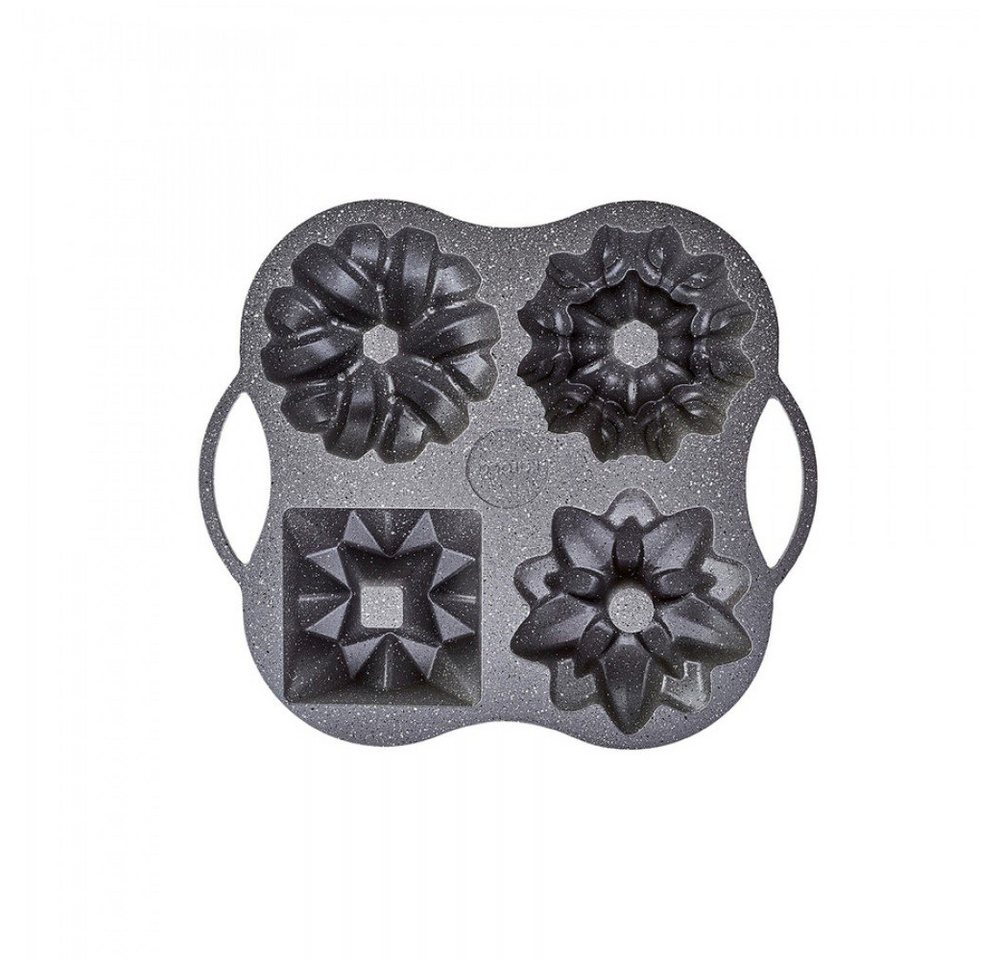 Karaca Herzkuchenform Karaca Cake Pro 4-tlg. Anthrazit Gusskuchenform Bild 3
