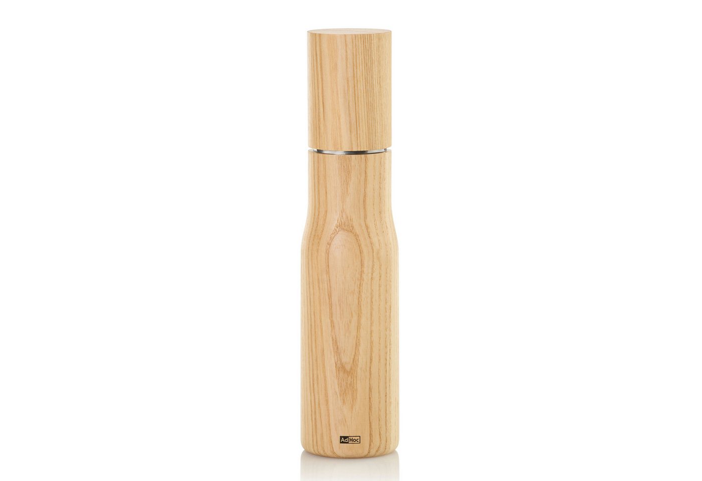 AdHoc Salz-/Pfeffermühle LEVO 27 cm manuell, (1 Stück), Gewürzmühle aus Eschenholz mit langlebigem Keramikmahlwerk
