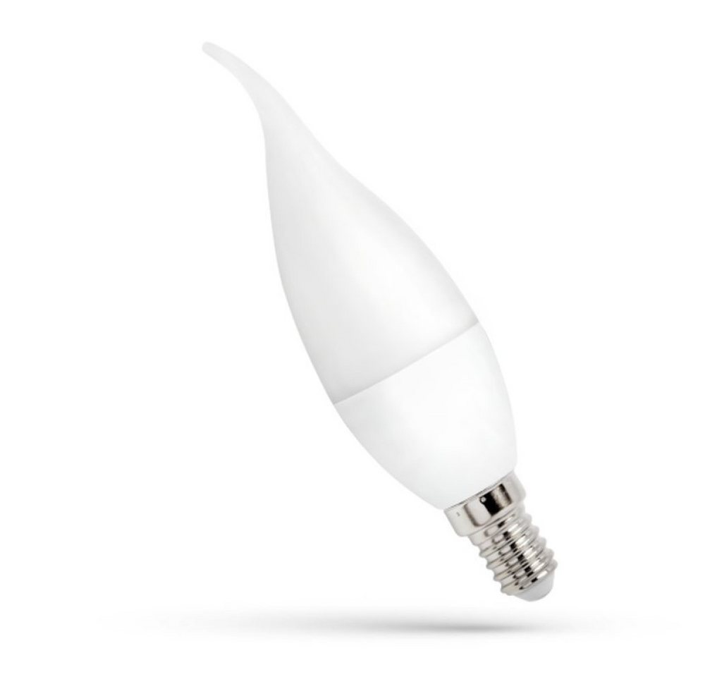 Spectrum LED-Leuchtmittel LED E14 C37 Windstoß 4W = 31W 340lm 200° matt 230V Kaltweiß 6000K, E14, Kaltweiß, Windstoß