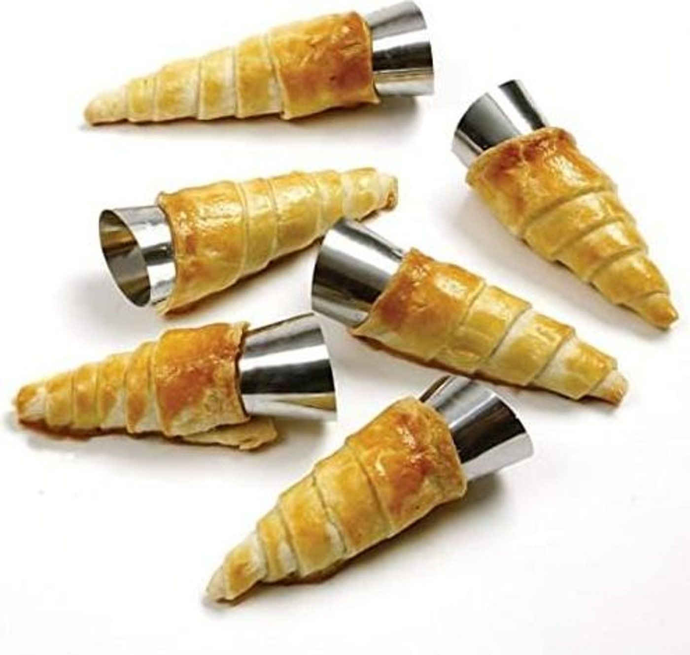 FELIXLEO Muffinform 33tlg. Edelstahl Cannoli Formen Set Sahnerollen Schillerlockenform, (1-tlg)