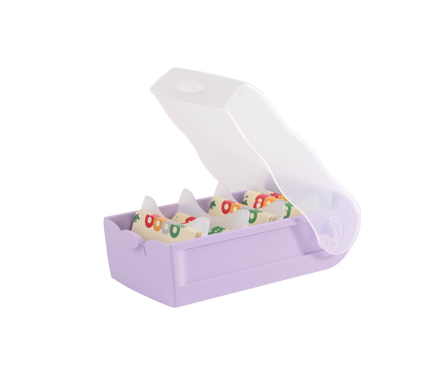 HAN Karteikasten 998-887D Karteibox CROCO DIN A8 quer - pastelllilla Bild 4