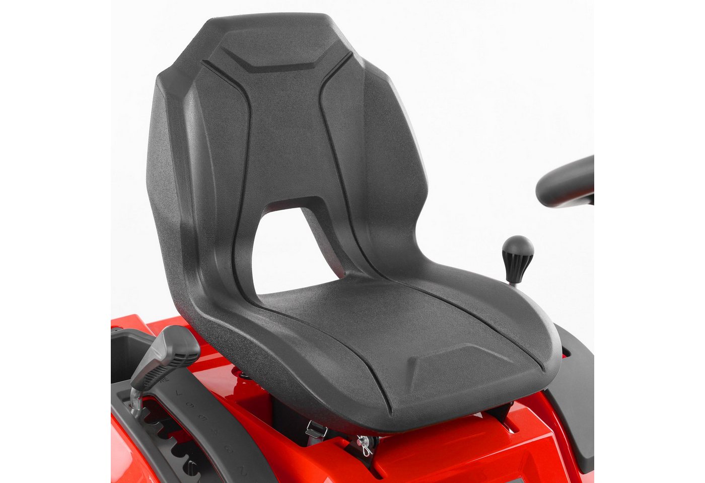Hecht Rasentraktor 5115 Aufsitzmäher Seitenauswurf Benzin 12,5 PS CVT-Getriebe, 98 cm Schnittbreite, 452 ccm, Elektrostart, Anhängerkupplung, LED-Beleuchtung Bild 3