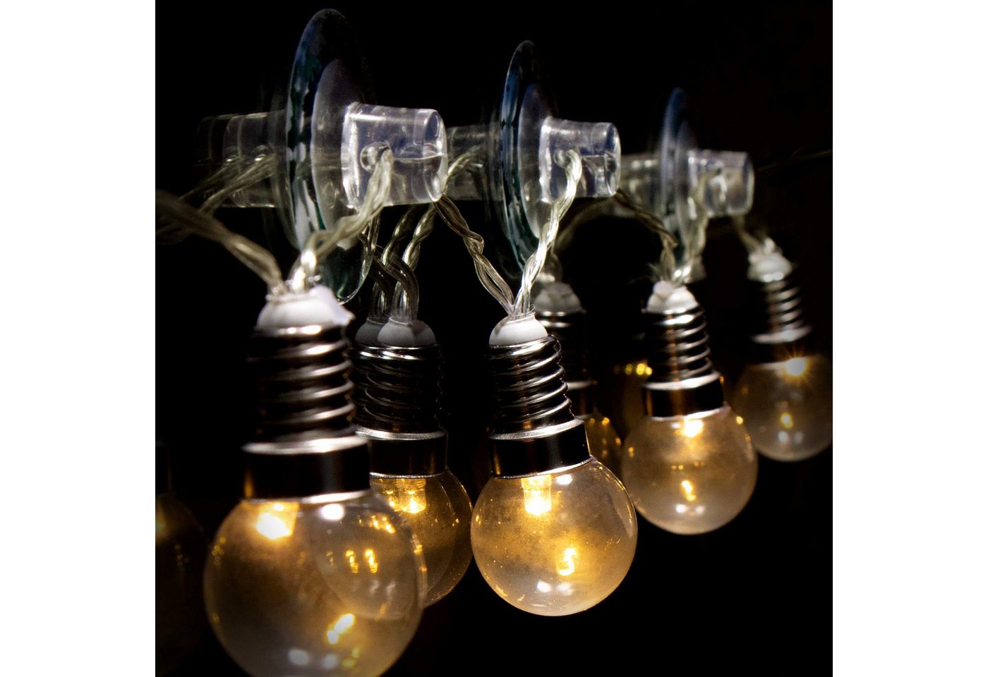com-four Saugnapfträger Saugnapf für Lichterketten und Dekoration - Fensterbefestigung, (60-tlg), für Weihnachten, Ostern, Herbst, Silvester