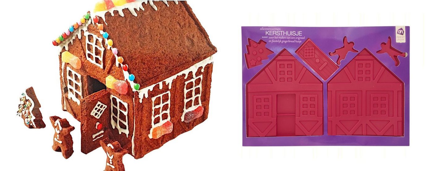 BURI Backform Lebkuchenhaus Backform Weihnachten Hexenhaus Knusperhaus Lebkuchen Bild 3