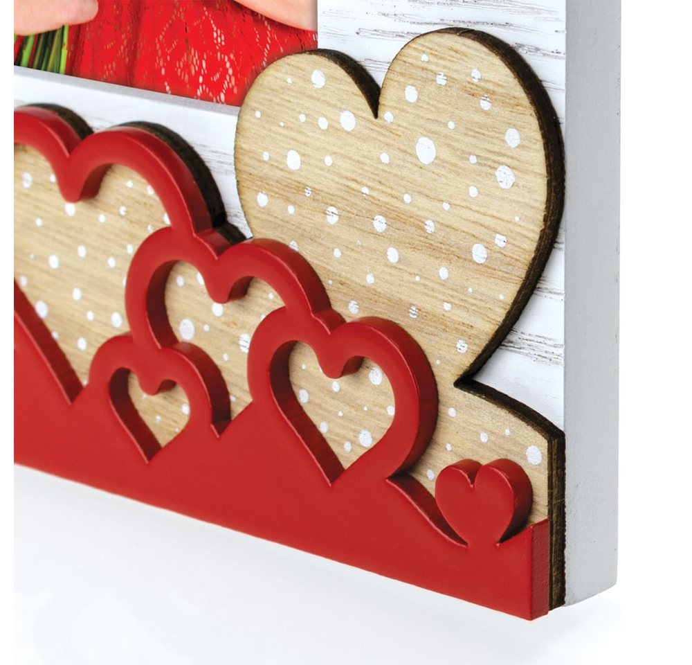 matches21 HOME & HOBBY Bilderrahmen Holz Bilderrahmen rechteckig natur für 10x15 cm, Wand-Deko Fotorahmen im Hochformat zum Stellen, Hängen Bild 2