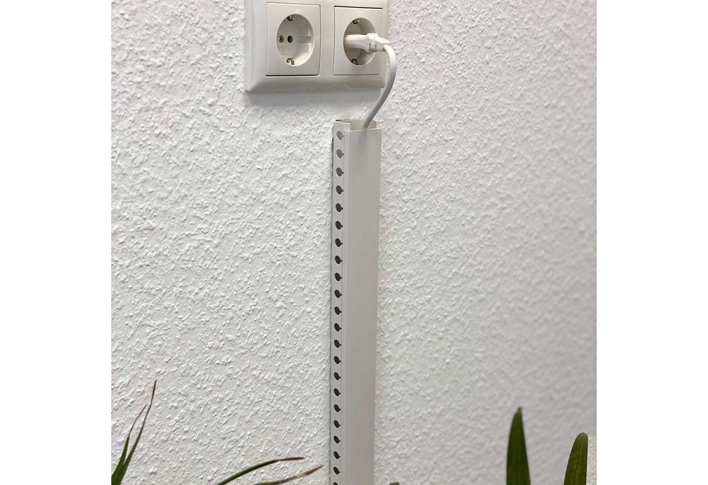 Intirilife Kabelkanal (9-St), 9er-Set Kabelkanäle Kabel-Organizer - 9x Kabelkanal aus PVC